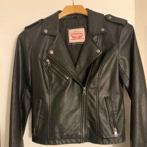 LEVIS MOTO LEATHER JACKET!! SUPER RAD SZ.S